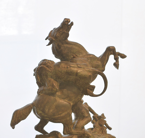 Cheval et lion. Antoine Barye.