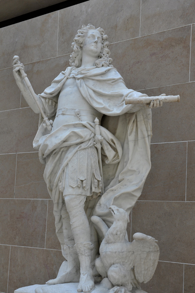 Louis XV, en Jupiter. Nicolas Coustou.