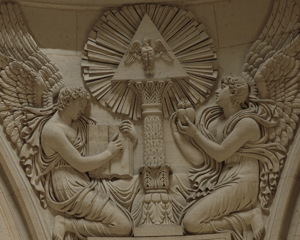 Deux anges devant la Trinité. Antoine François Gérard.