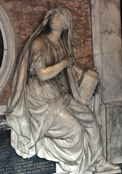 Monument Charles Le Brun. Vérité. Jean Baptiste Tuby.