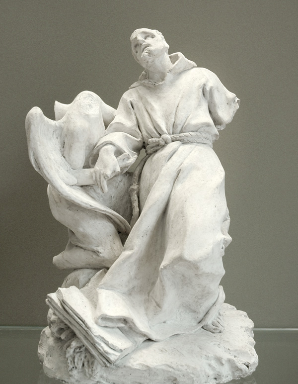 Saint François en extase. Jean Jacques Caffieri.