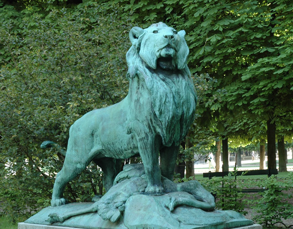 Lion de Ubie. Auguste Cain.