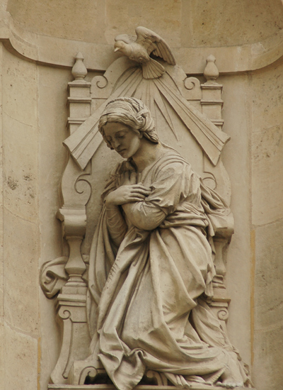 Vierge agenouillée. Joseph Félon.