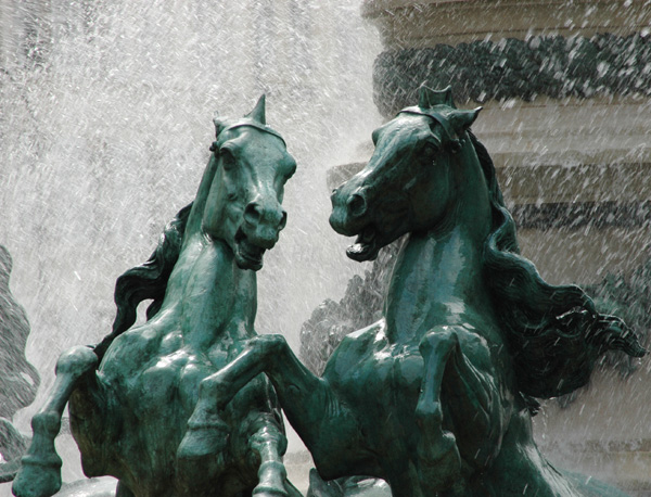 Fontaine des quatre Mondes. Emmanuel Frémiet