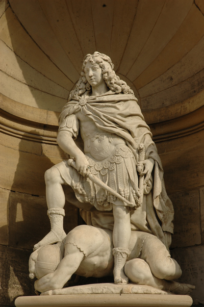 Louis XIV terrassant la Fronde. Giles Guérin.