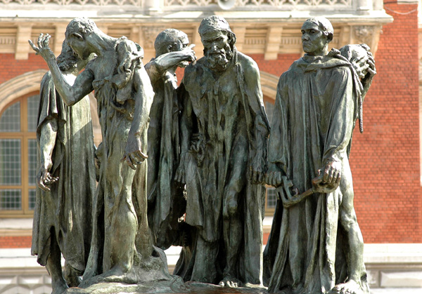 Les Bourgeois de Calais. Auguste Rodin.